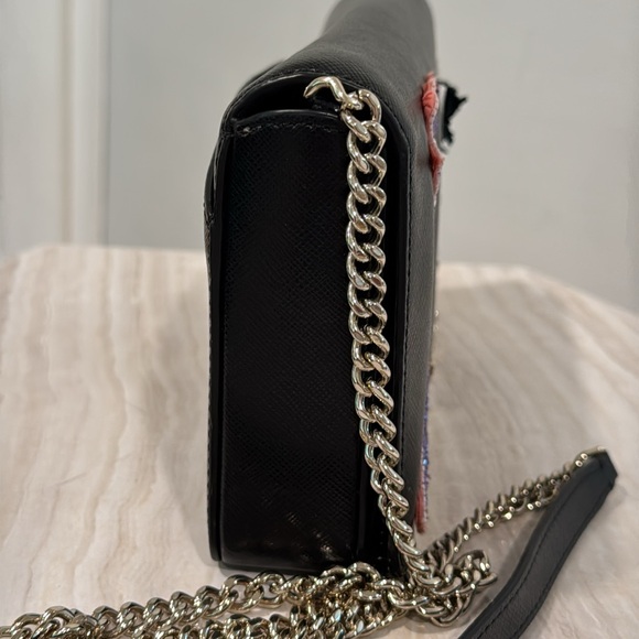 Kate Spade Bag Safari Giraffe and Zebra Black Leather Crossbody Bag RARE - Picture 8 of 17